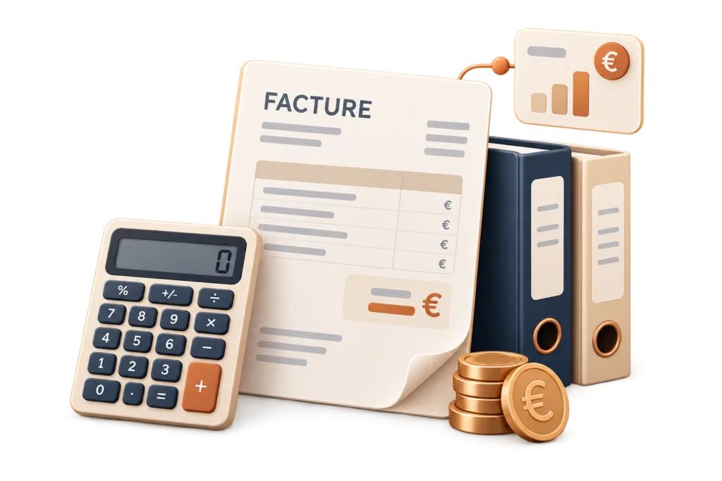 Facture, paiement et suivi comptable pris en charge